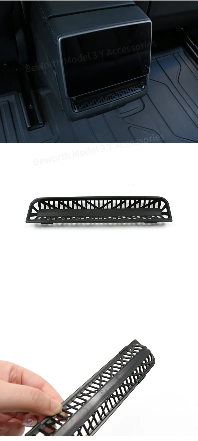 for Tesla Model Y Juniper 2025 Model 3 Highland 2024 Rear Air Outlet Cover Conditioning Vent Protective Anti Blocking MY LAUNCH