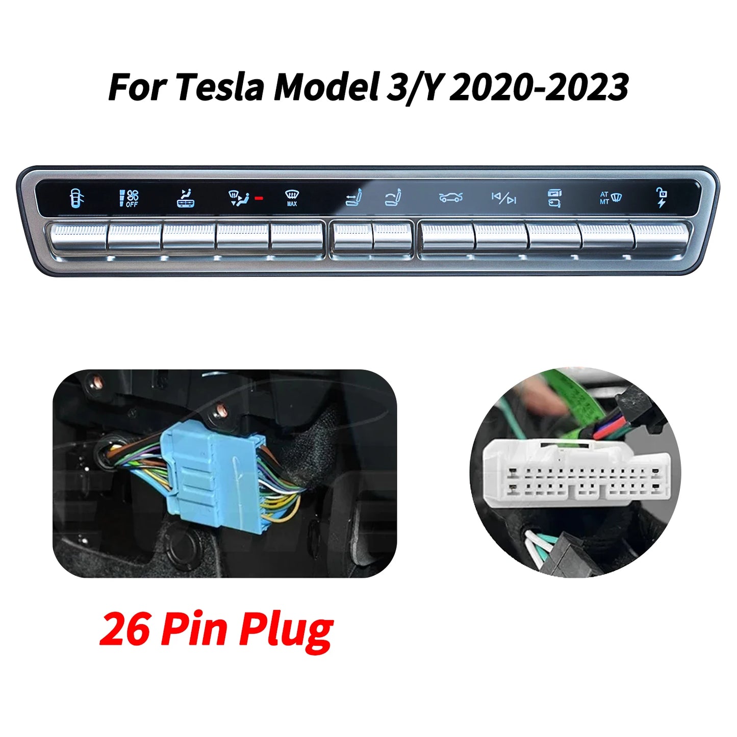 CATRONICS Tesla Physical Control Button Multi-function for Tesla Model 3 & Y 2019-2023 Tesla Model Y 2023 Accessories