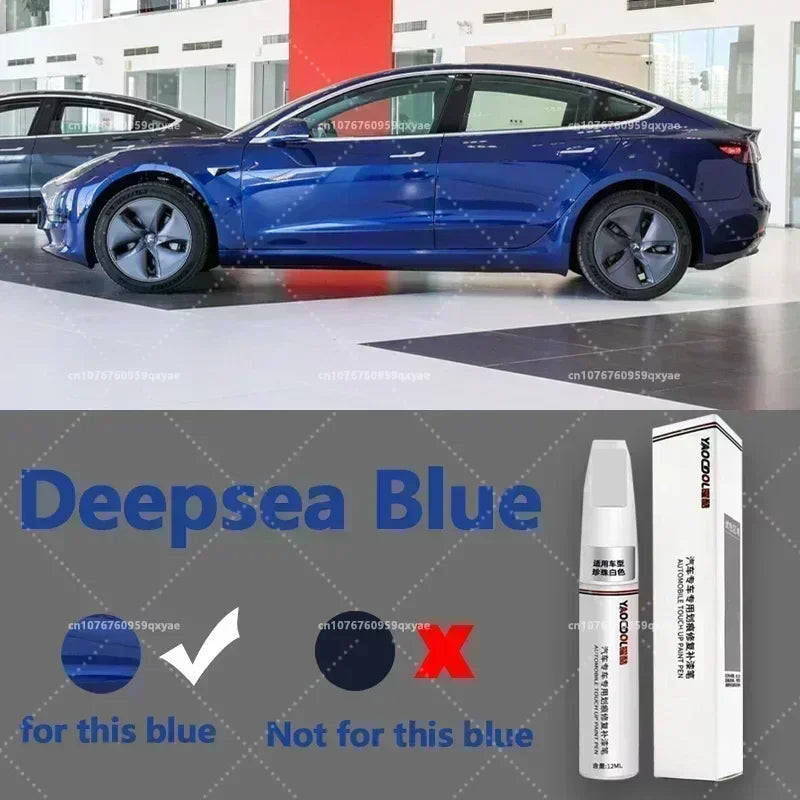For Tesla Model 3 Y X S Car Paint repair pen Car touch up pen Black white Tesla wheel paint repair agent Paint repair set