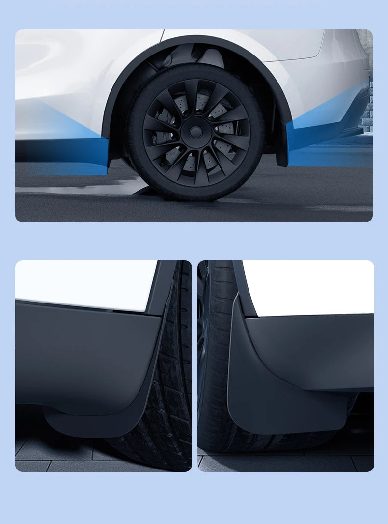 Mudguards for Tesla Model Y 2021-2024 Accessories TPE Mud Flaps Front Rear Wheel Fender Mudflaps for Tesla Model Y 2024 Mudguard