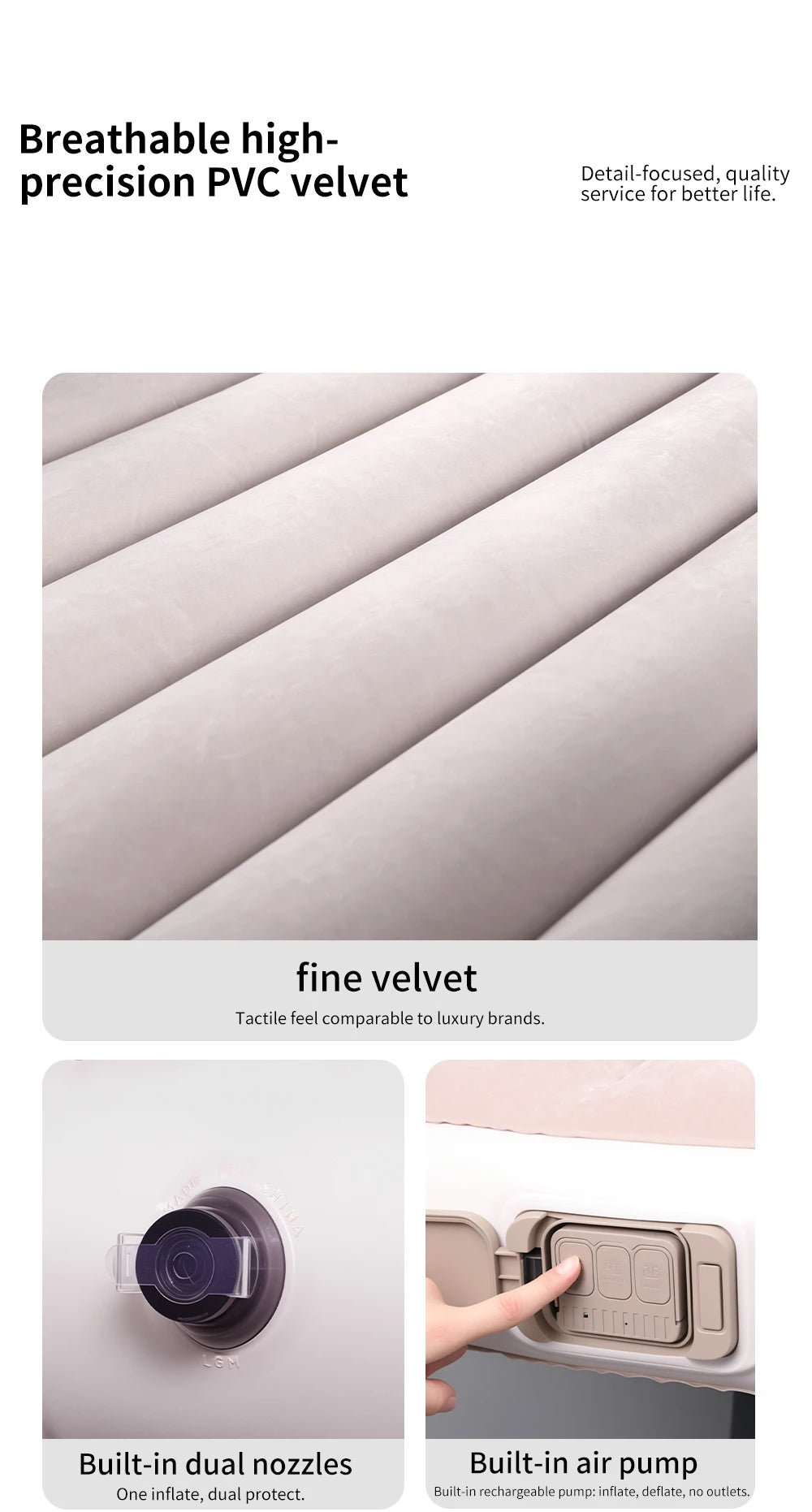 YZ For Tesla Model Y Juniper 2021-2025 Mattress  Automobile Self-Inflating Mattress Travel Mattress Inflatable Camping Mattress