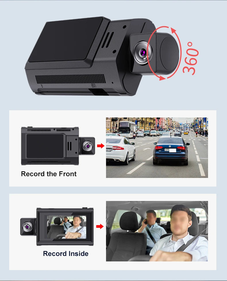 Dash Camera For Cars Rear And Front Dashcam WiFi With 4g Gps Adas Support 4g Remote Monitor Android 10 2+32g