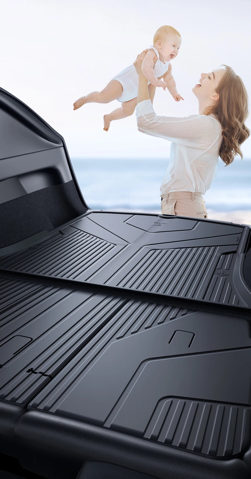 YZ For Tesla Model Y Model 3 All-Weather Waterproof TPE Seat Cover Foot Pad Trunk Mats 2021-2023 Tesla  Car Accessories