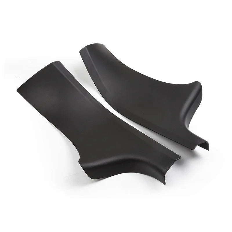 2pcs Rear Door Sill Guards For Tesla Model Y ABS Inner Protector Plate Cover Trim Car Anti-Dirty Bumper Welcome Pedal Kick Pad