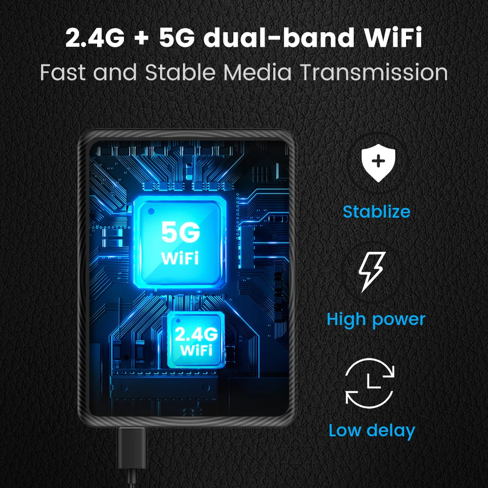T2C Carlinkit Wireless CarPlay Adapter For Tesla Car Play Wireless Dongle for Model 3 Model Y S X Waze Spotify Android Auto
