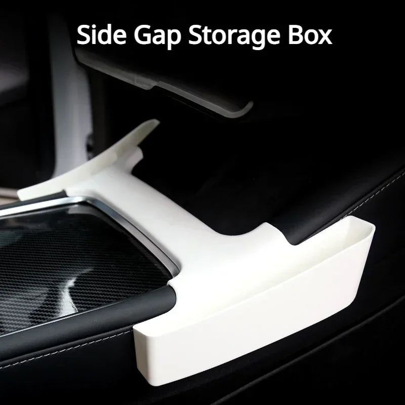 For Tesla Model 3 Y Armrest Both Sides Storage Box Center Console Side Gap Storage Organizer for Tesla Car Interior Modification
