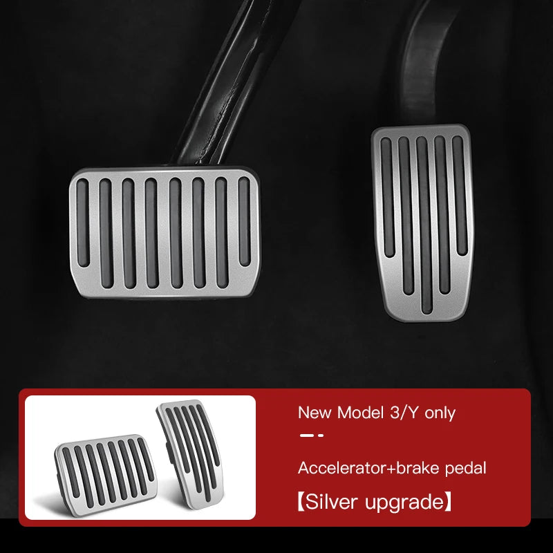 YZ For Tesla Model 3 Model Y Highland 2017 to 2025 Foot Pedal Fuel Brake Pedal Rest Pedal Pads For Tesla Car Accessories
