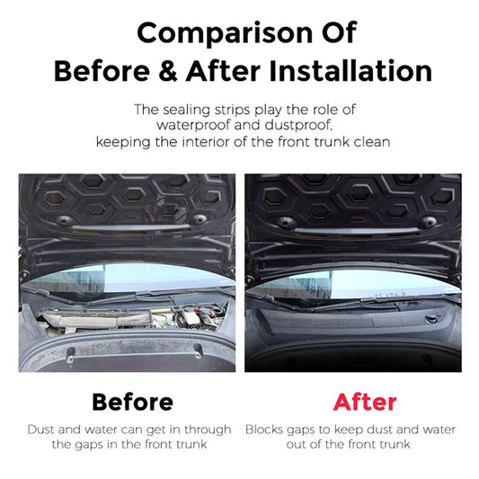 Front Waterproof Chassis Cover Water Strip For 18-24 Tesla Model 3 Y Air inlet protective cover modification accessories