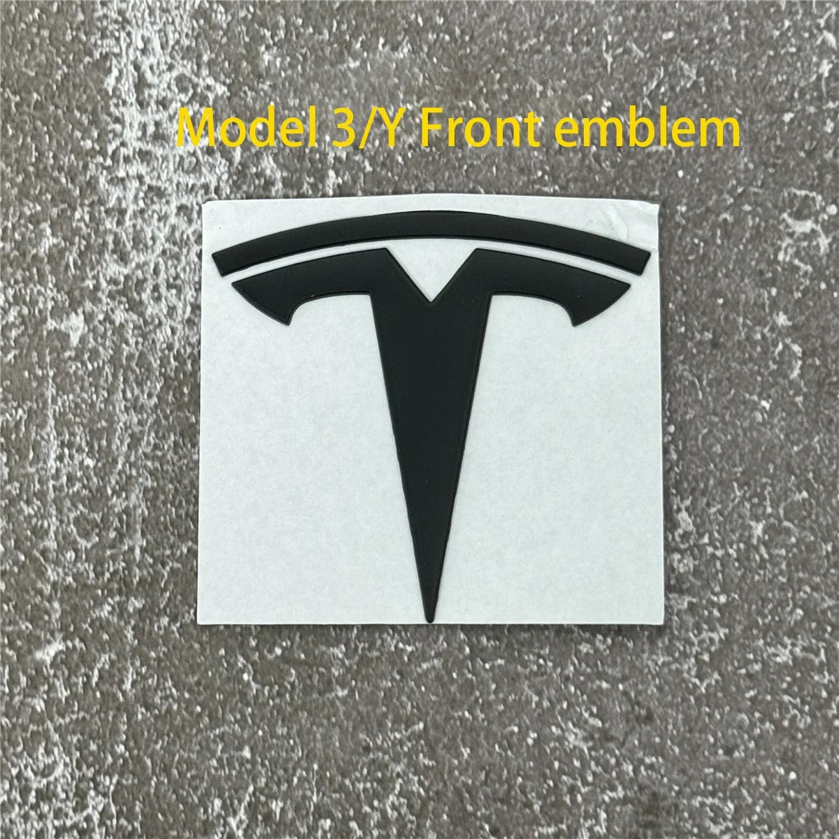 Tesla Car Front Emblem Rear Trunk Emblem Sticke for Model 3 Mode Y metal logo replacement rear and rear logos blackening