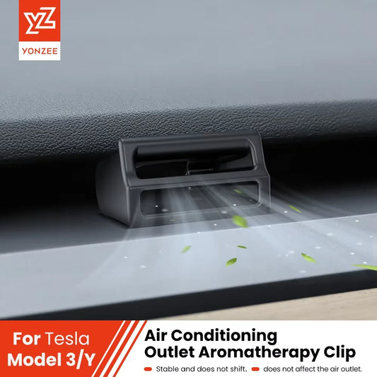 YZ For Tesla Model Y 2021-2024 Air Outlet Aromatherapy Clip Electric Car Interior Car Clip Accessories