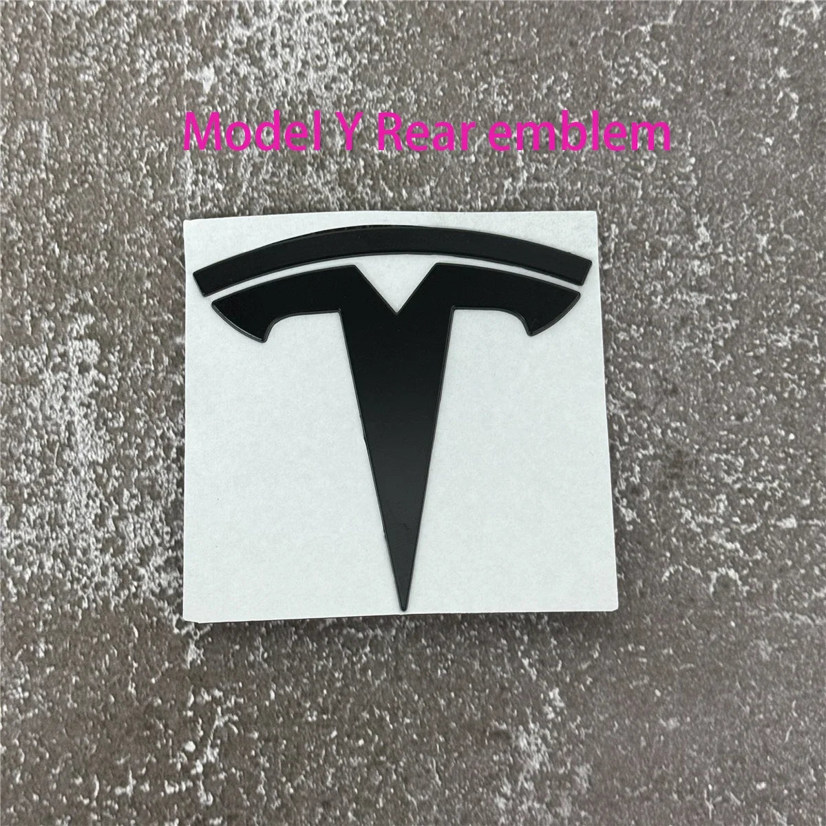 Tesla Car Front Emblem Rear Trunk Emblem Sticke for Model 3 Mode Y metal logo replacement rear and rear logos blackening