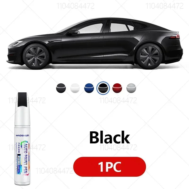 For Tesla Model 3 Y X S Car Paint Scratch Repair Pen Touch Up Paint  Accessories Black Pearl White Silver Deepsea Blue Red