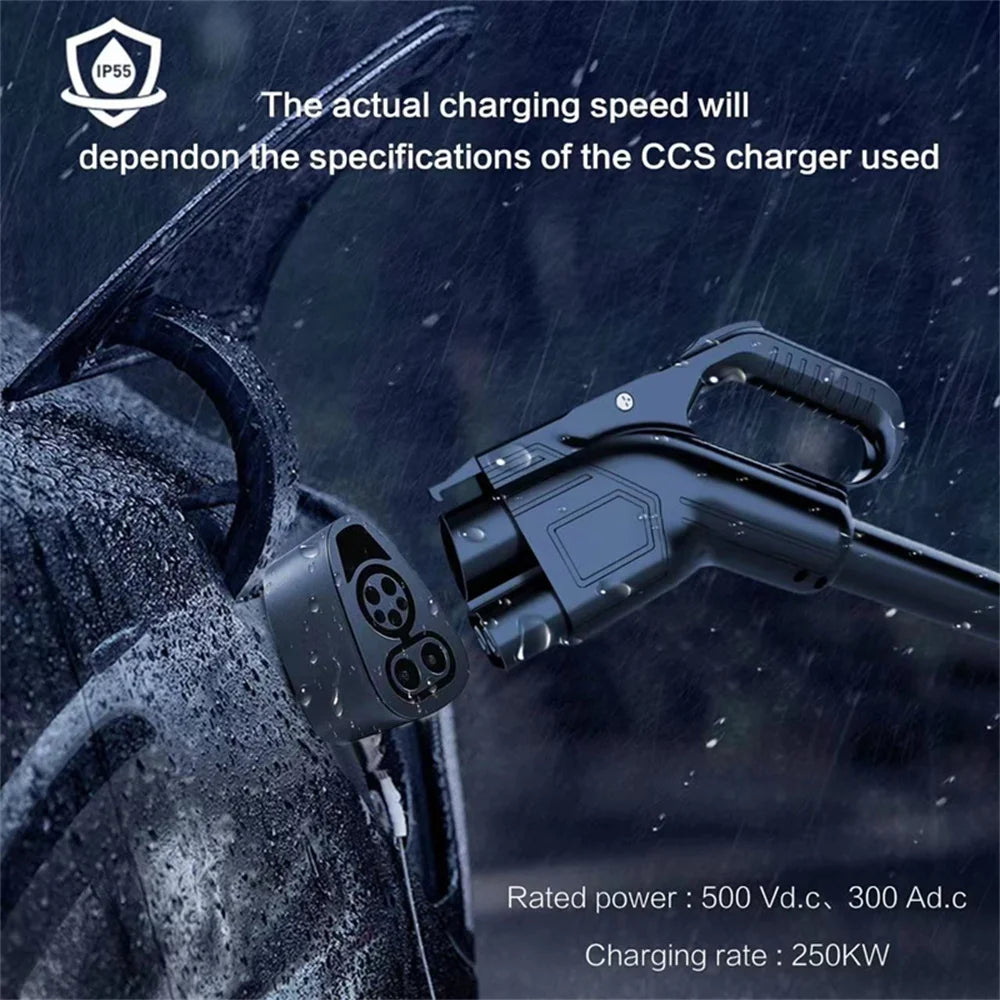 For Tesla American Standard DC Fast Charging Converter Tesla Converter CCS1 Converter CCS1 to Tesla charging head adapter