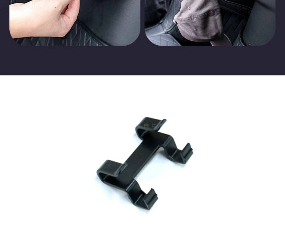 for Tesla Model Y 2020-2024 Rear Trunk Hook Seat Button Cargo Grocery Shopping Bag Holder Umbrella Hanger Storage Car Interior