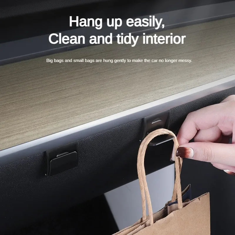 Glove Box Hidden Hook For Tesla Model 3 Highland 2024 Model Y Passenger Purse Bag Hanger Umbrella Holder New Model3 Accessories