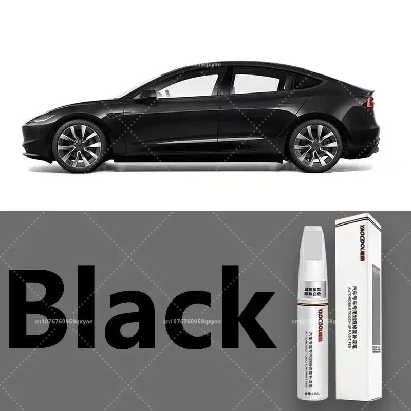 For Tesla Model 3 Y X S Car Paint repair pen Car touch up pen Black white Tesla wheel paint repair agent Paint repair set