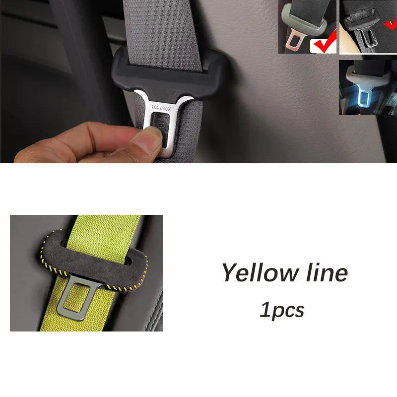 For volvo Audi Kia Skoda BMW Mercedes-Benz Tesla Volkswagen Honda Hyundai Ford  Car Seat Belt Buckle Protector cover accessories