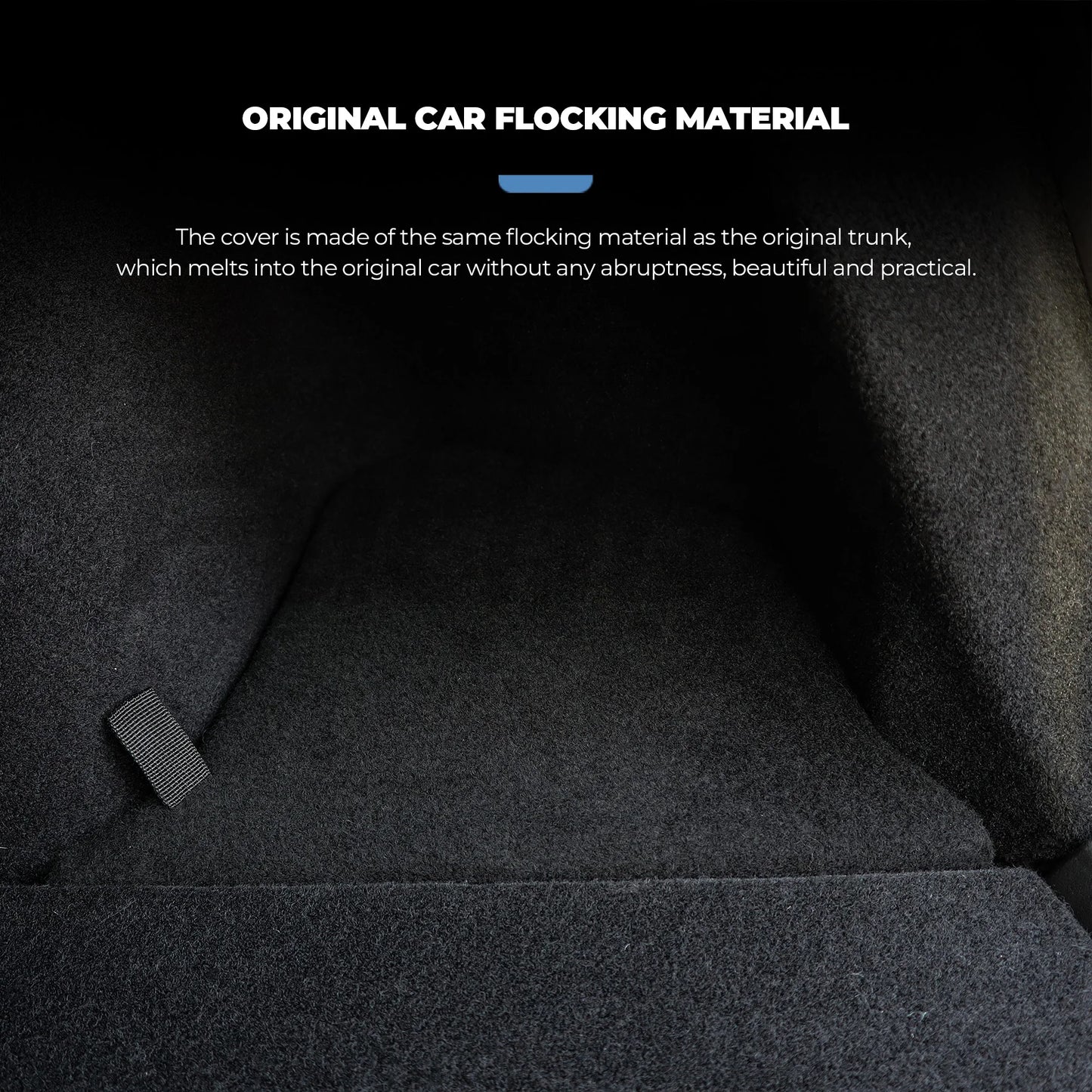 Futhope Car Trunk Side Storage Box For Tesla Model Y New juniper Flocking Cover Mat Partition Board Stowing Space Decoration
