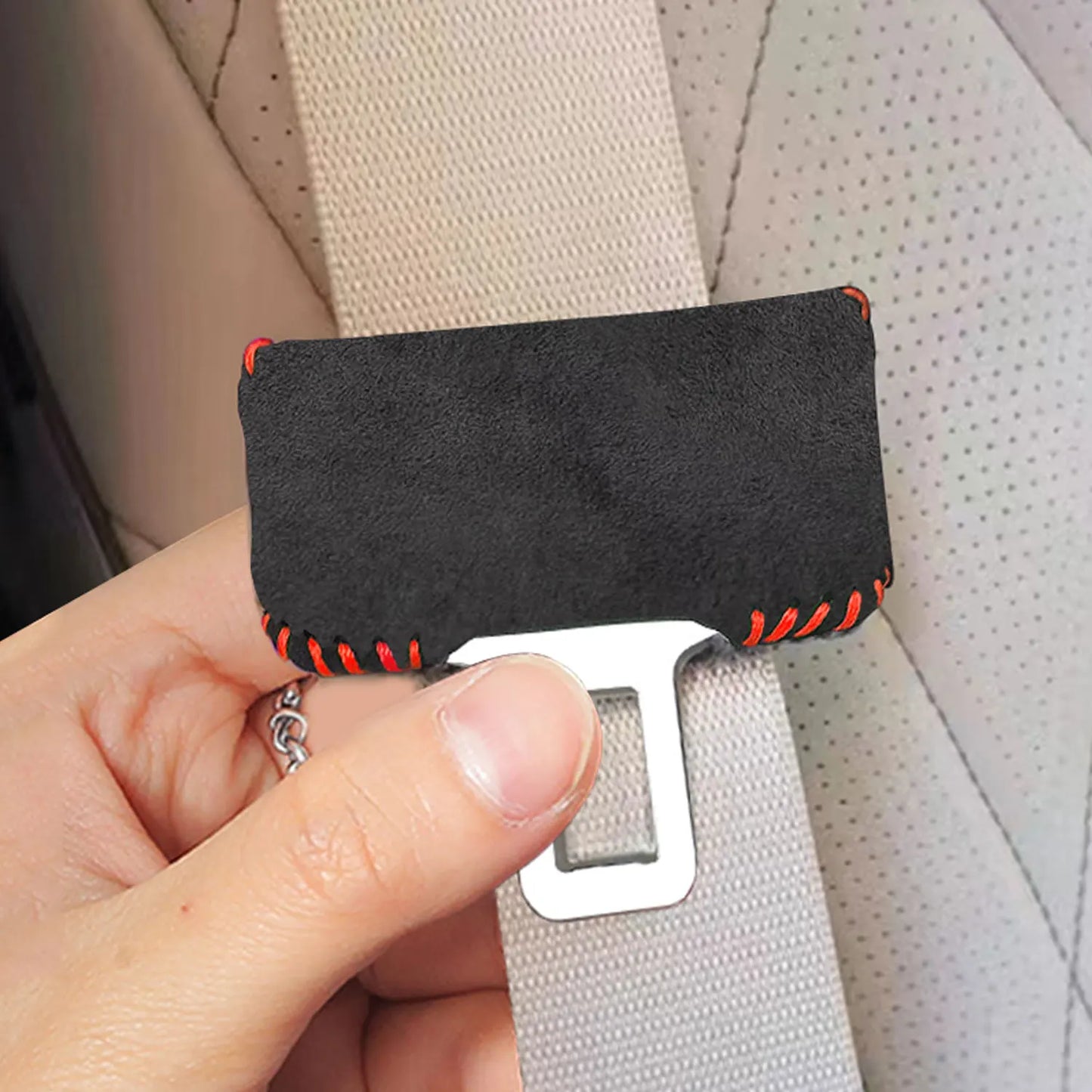 For volvo Audi Kia Skoda BMW Mercedes-Benz Tesla Volkswagen Honda Hyundai Ford  Car Seat Belt Buckle Protector cover accessories