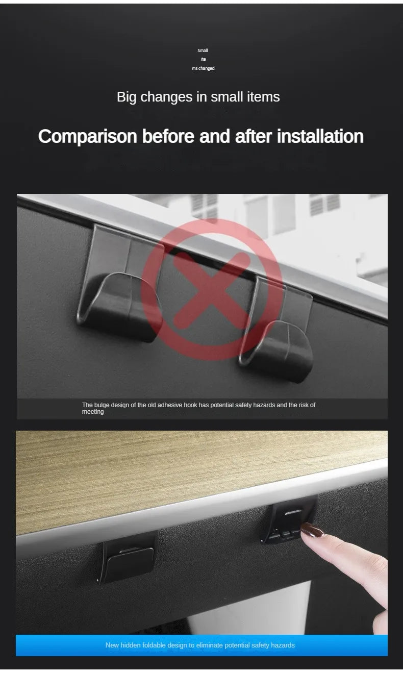 Glove Box Hidden Hook For Tesla Model 3 Highland 2024 Model Y Passenger Purse Bag Hanger Umbrella Holder New Model3 Accessories