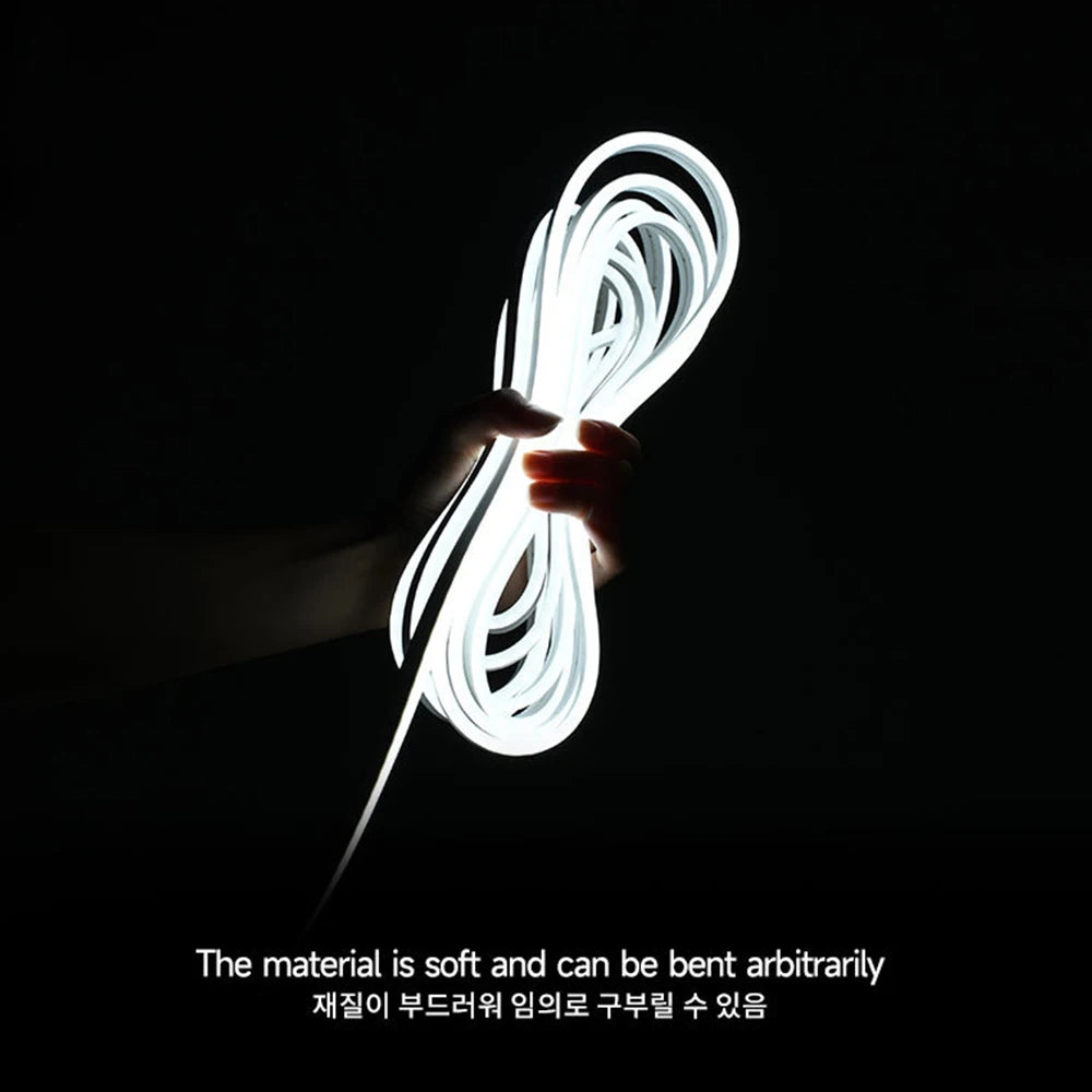 LED Car Front Trunk Light Strip Easy Install Flexible Auto Modified Lighting Neon Lamp for Tesla Model 3 Y S X led interior Lamp
