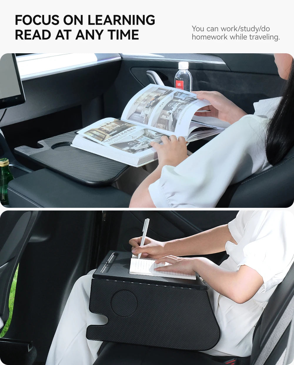 YZ Table Desk For Tesla Model 3 Y Highland Juniper 2021-2025 Car Steering Wheel Laptop Tray Food Desk Portable Office Table