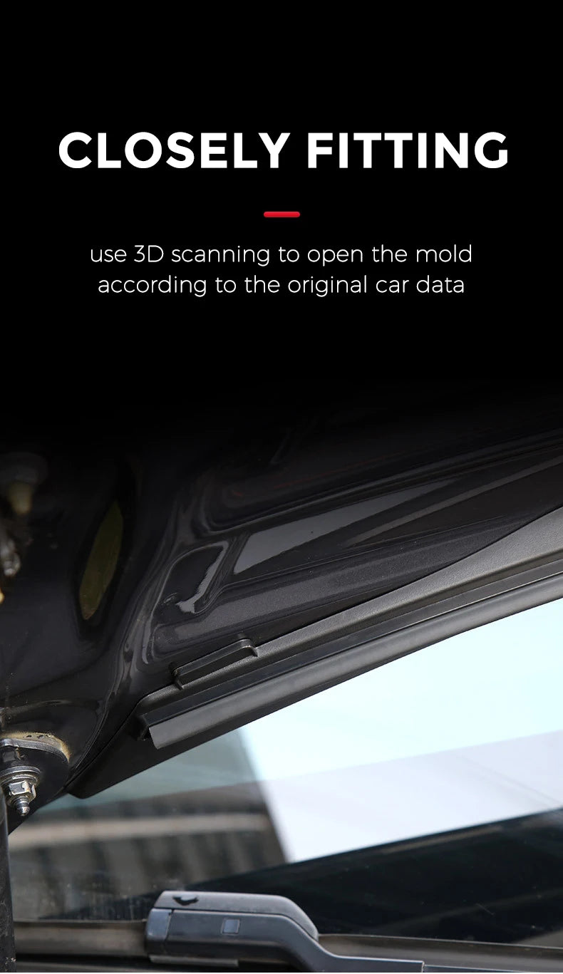 Front Waterproof Chassis Cover Water Strip For 18-24 Tesla Model 3 Y Air inlet protective cover modification accessories