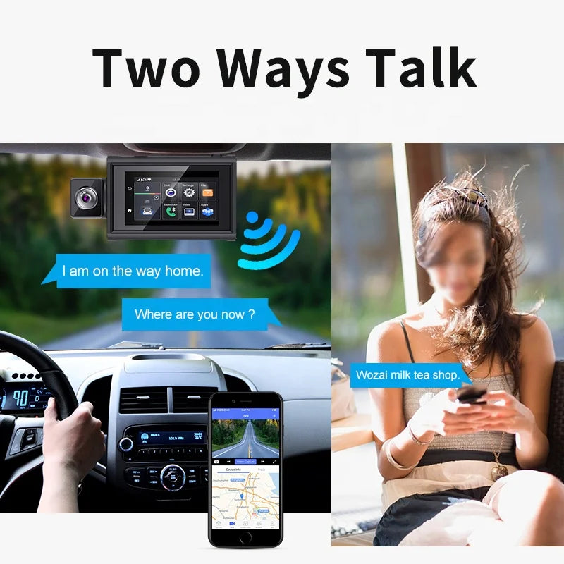 Dash Camera For Cars Rear And Front Dashcam WiFi With 4g Gps Adas Support 4g Remote Monitor Android 10 2+32g