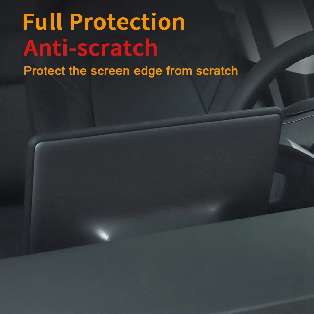 For Model 3 Y Highland 2024 Tesla Accessories Screen Protector Silicone Frame Display Edge Body Cover Central Control 2023 2022