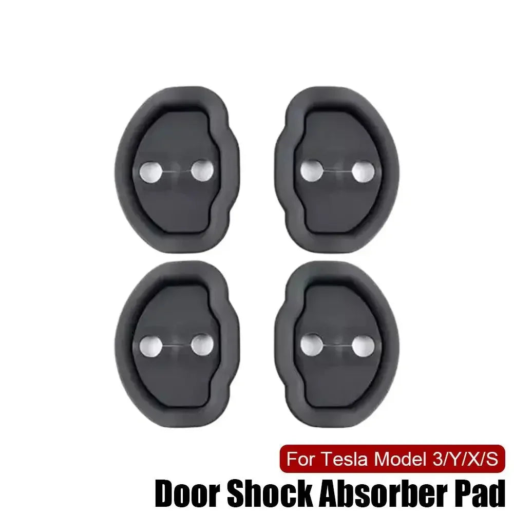 Door Shock Absorber Pad For Tesla Model 3 Y X S Highland 2024 2023 Flexible Lock Protector Silicone Auto Door Lock Latches Cover