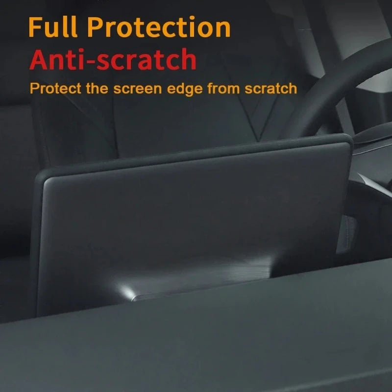 For Model 3 Y Highland 2024 Tesla Accessories Screen Protector Silicone Frame Display Edge Body Cover Central Control 2023 2022