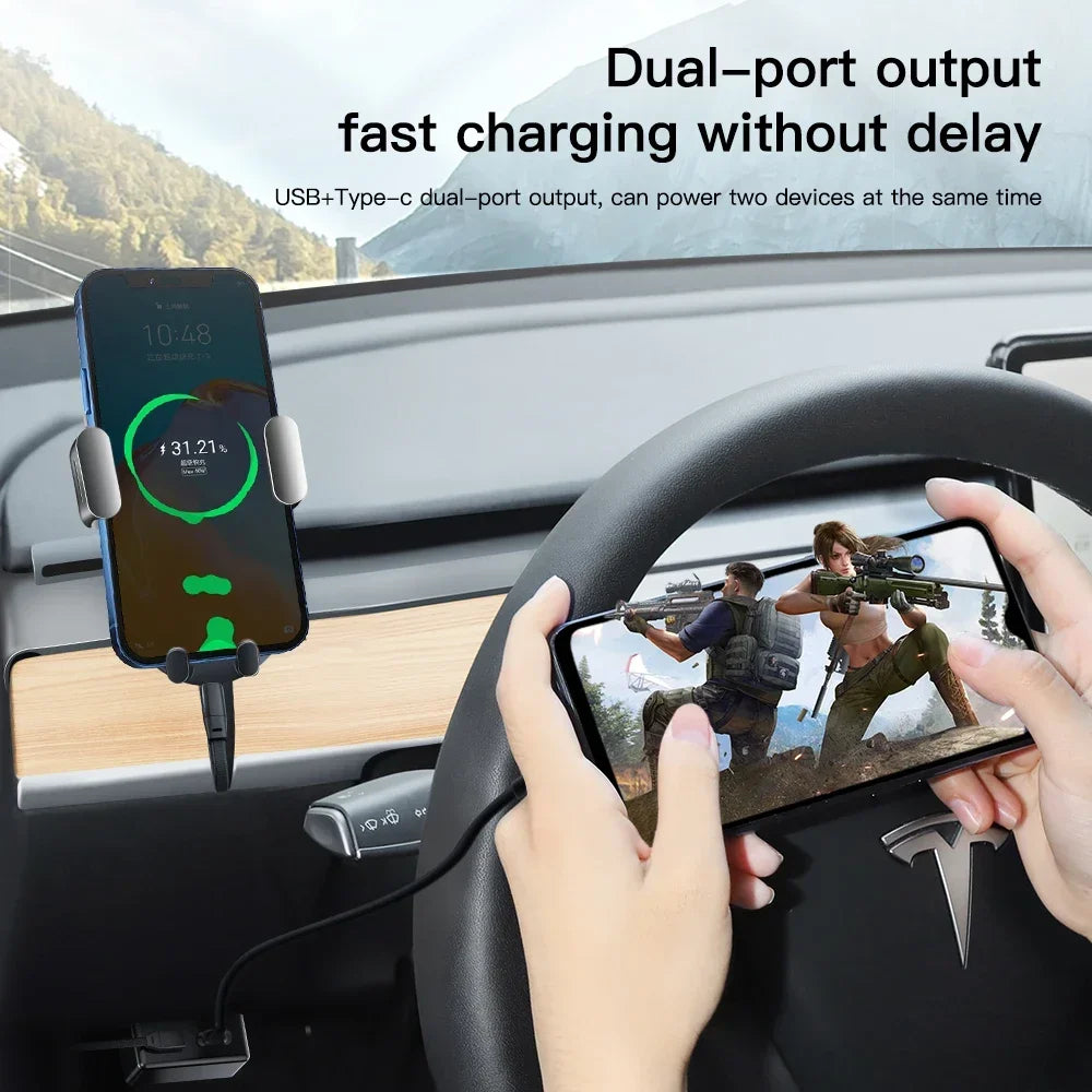 YZ For Tesla Model 3 Y Highland Juniper  Model X S OBD Adapter Charging For Tesla Car obd2 Splitter Charger Adapters Accessories