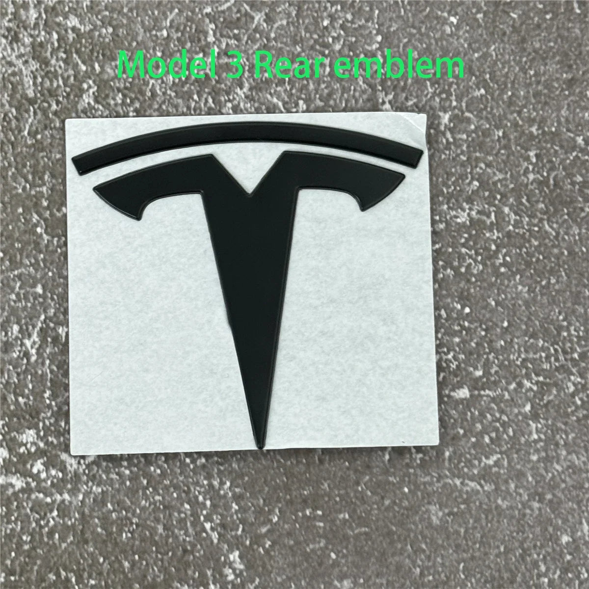 Tesla Car Front Emblem Rear Trunk Emblem Sticke for Model 3 Mode Y metal logo replacement rear and rear logos blackening