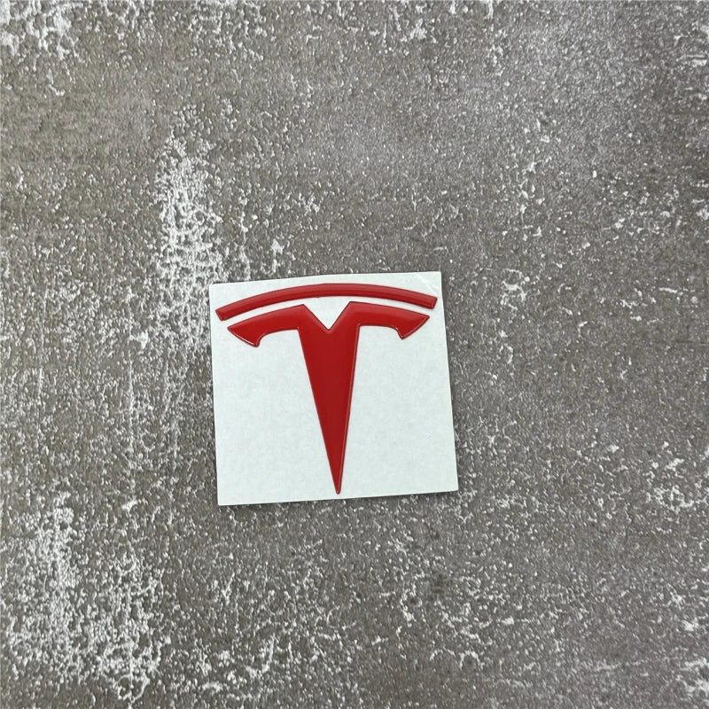 Tesla Car Front Emblem Rear Trunk Emblem Sticke for Model 3 Mode Y metal logo replacement rear and rear logos blackening