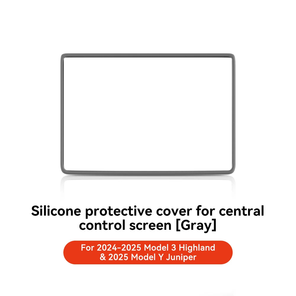 YZ For Tesla Model 3 Y Highland Juniper 2021-2025 Silicone Protective Trim Cover Central Control Navigation Screen Protector