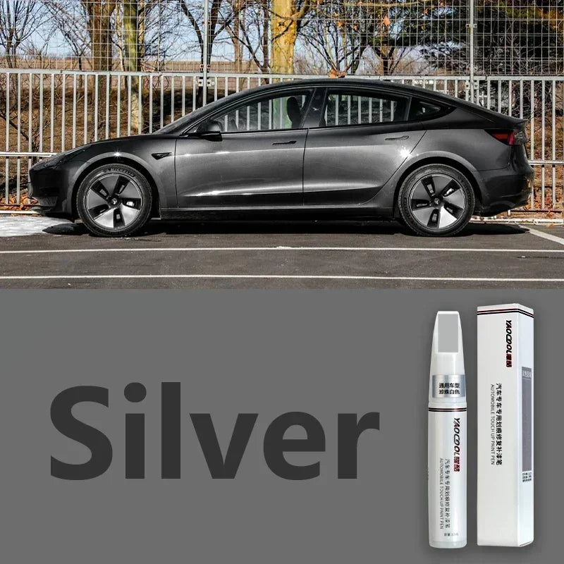 For Tesla Model 3 Y X S Car Paint repair pen Car touch up pen Black white Tesla wheel paint repair agent Paint repair set