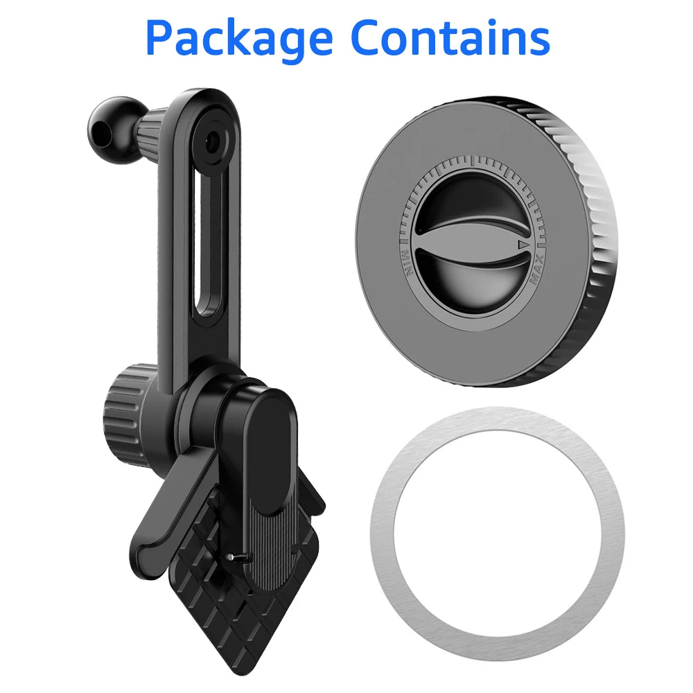 Universal Magnetic Phone Holder For Car Display Screen 360 Degree Rotation Car Mount for iPhone 15 14 MagSafe Tesla Accessories