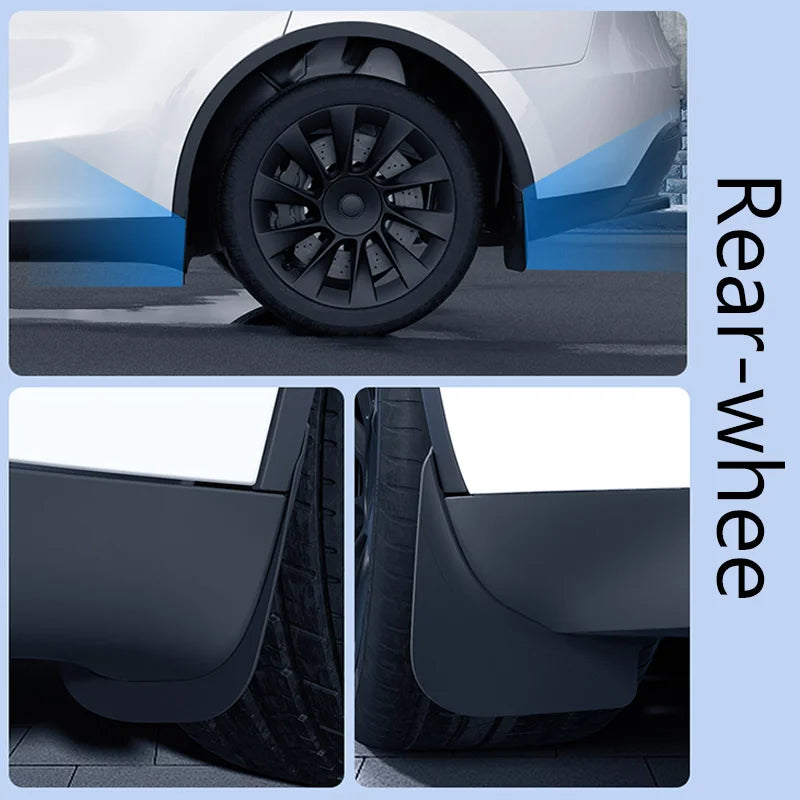 Mudguards for Tesla Model Y 2021-2024 Accessories TPE Mud Flaps Front Rear Wheel Fender Mudflaps for Tesla Model Y 2024 Mudguard