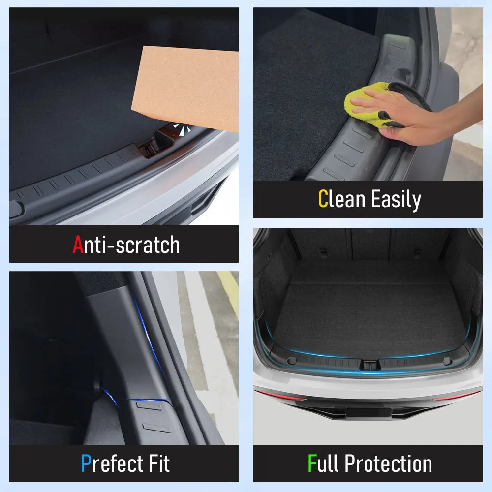 Rear Trunk Bumper Protector Guard For Tesla Model Y Juniper Launch Accessories 2025 2024 Trunk Threshold Sill Cover Mat Plate
