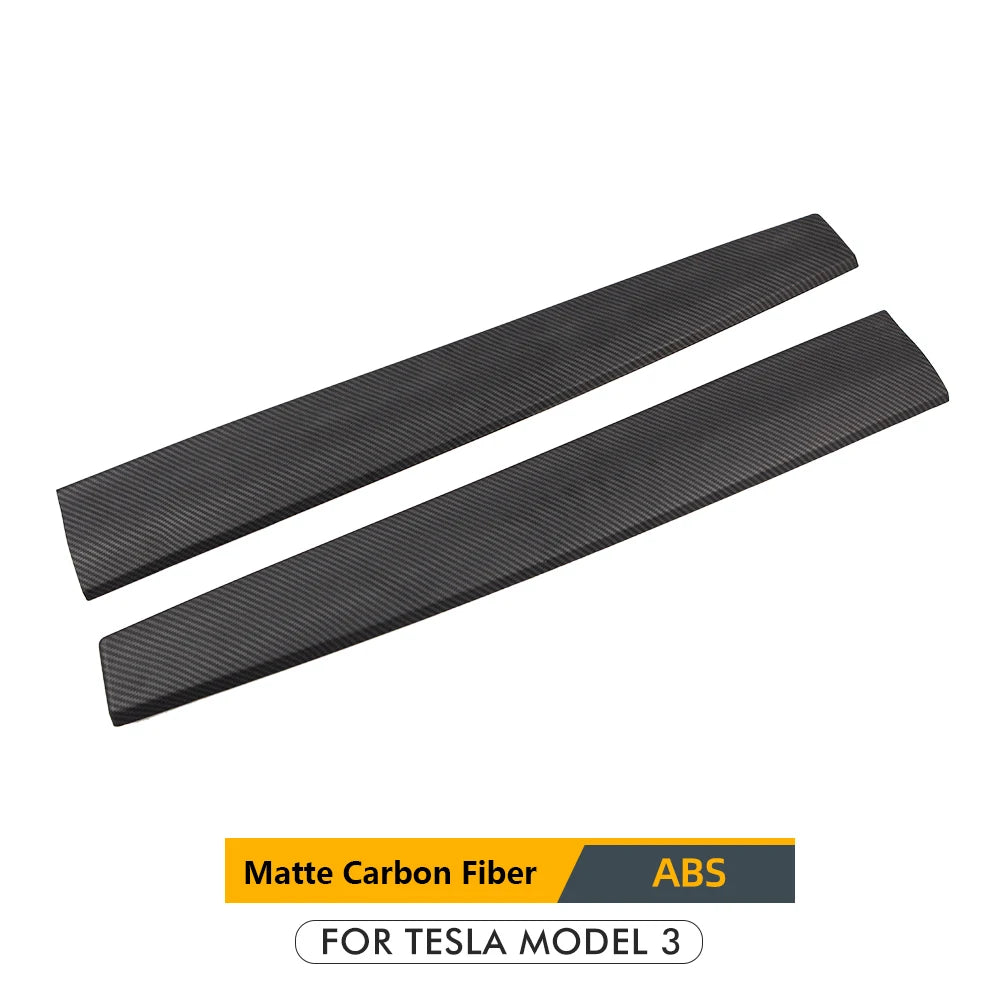 Heenvn For Tesla Model 3 2023 Carbon Fiber ABS Car Center Console Panel Trim Model Y 2022 Accessories Tesla Model 3 Dashboard