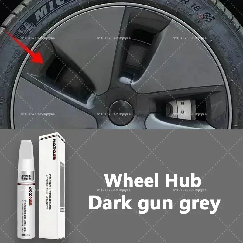 For Tesla Model 3 Y X S Car Paint repair pen Car touch up pen Black white Tesla wheel paint repair agent Paint repair set