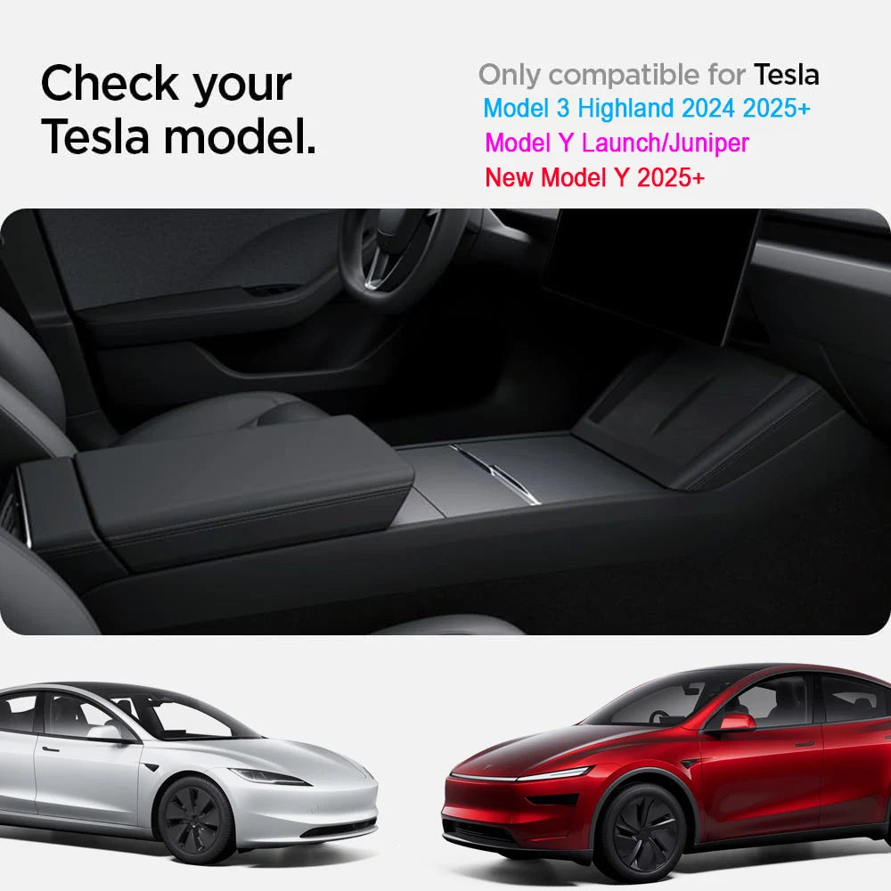 Center Console Trays for Tesla Model Y Juniper 2025 Launch Model 3 Highland Organizer Accessories Armrest Storage Box Cup Holder
