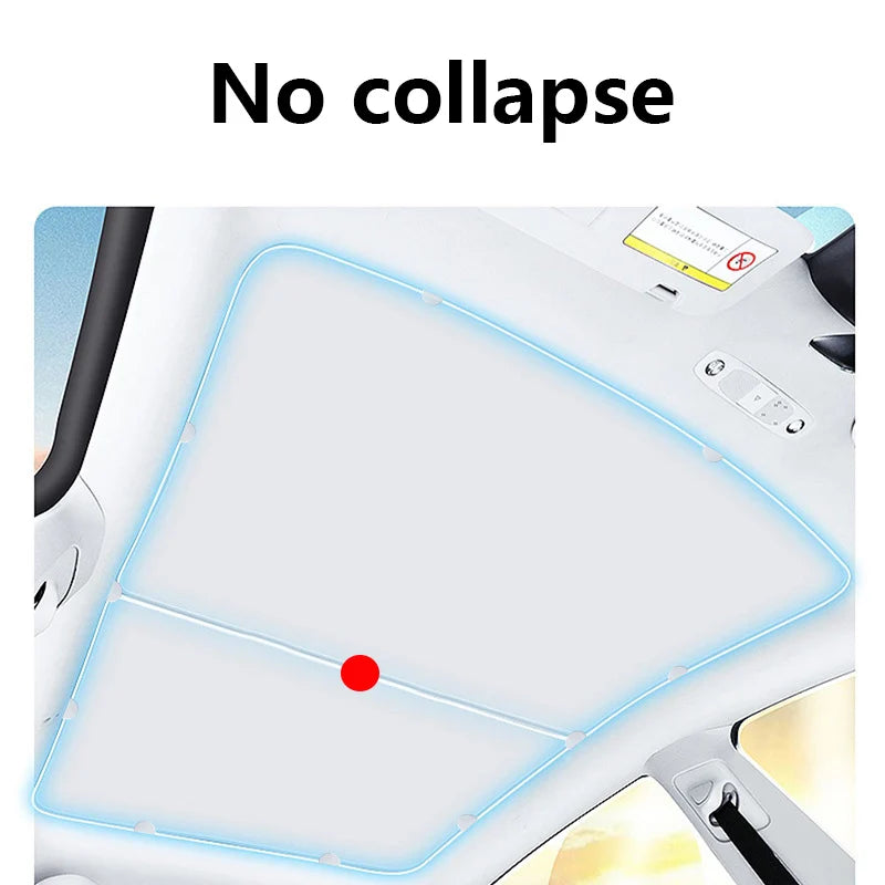 For Tesla Model Y S X 3 Roof Sunshade Clips Skylight Split Shade Windows Sunshades Sun Block Clip Interior Accessories 2025 2024