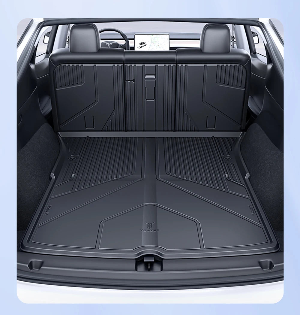 YZ For Tesla Model Y Model 3 All-Weather Waterproof TPE Seat Cover Foot Pad Trunk Mats 2021-2023 Tesla  Car Accessories