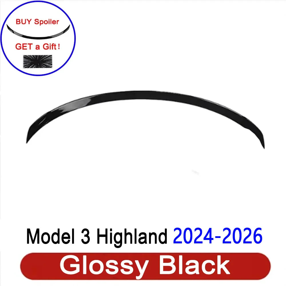 ModelY Juniper 2025 Spoiler Model3 Highland 2024 Accessories Rear Spoilers Wings for Tesla 3/Y 2017-2023 Auto Exterior Parts HOT