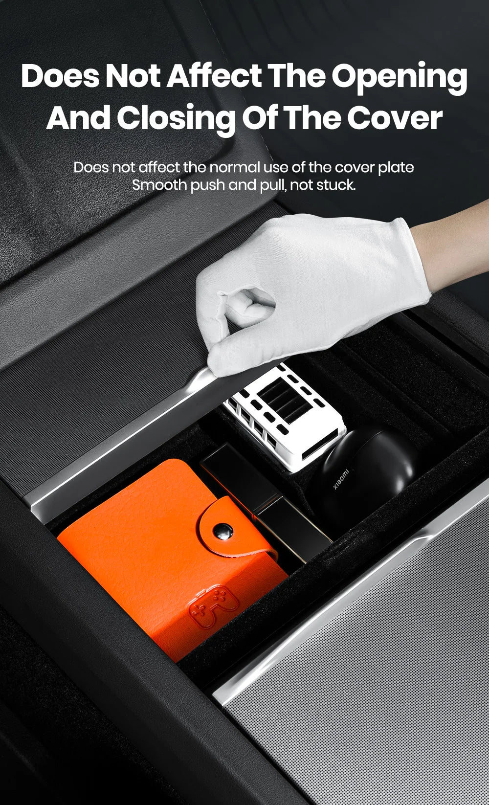 For Tesla Model 3 Highland 2025 Model Y 2021-2025 Center Armrest Hidden Storage Box Cup Holder Console Organizer Box Accessories