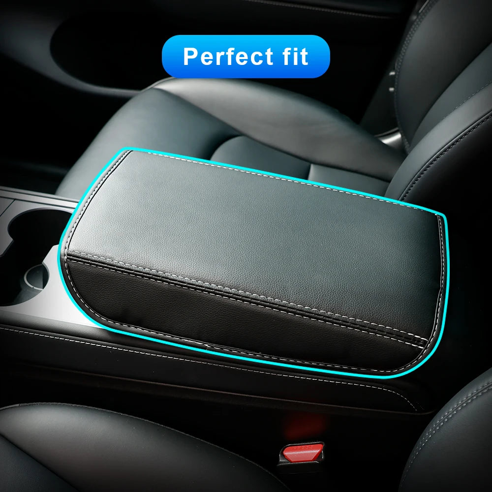 For Tesla Armrest Box Protective Cover Central Control Armrest Interior Car Accessories For Tesla Model 3 Model Y 2017- 2024