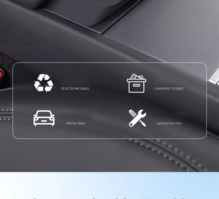 For Tesla Model 3 HIghland Armrest Glasses Storage Box For 2024 Tesla Model 3 Silicone Phone Storage Pocket
