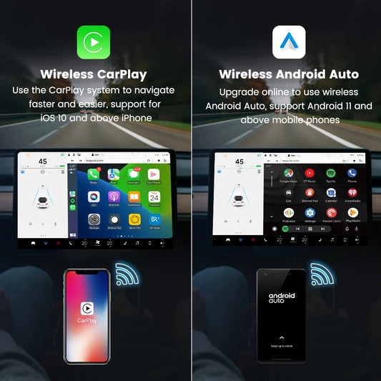 CarlinKit Wireless Android Auto & CarPlay USB Adapter For Tesla Car Model 3 Model Y Model X/S Online Upgrade Waze Spotify Ai Box