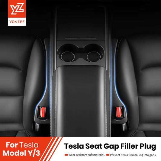 YZ For Tesla Car Seat Gap Filler Side Seam Plug Strip Styling Seat Gap Leak-proof Filling Strip Interior Decoration Supplies